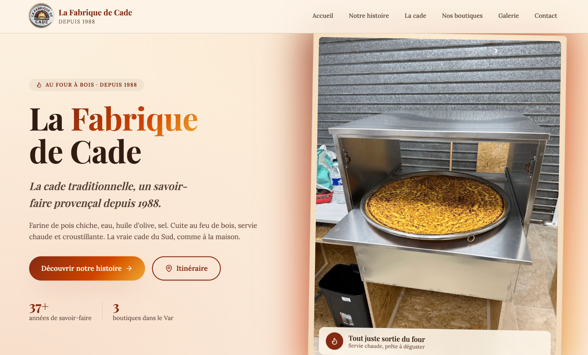 Aperçu du site Fabrique artisanale